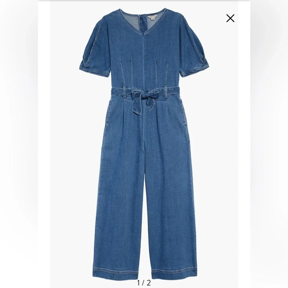 Habitual Mia Stretch Denim Jumpsuit Habitual new size 16 girls Nordstrom